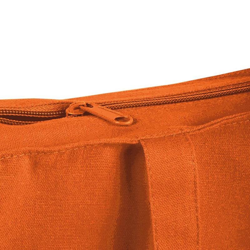 Bolsa de algodón con fuelle y asas de 65 x 3 cm.