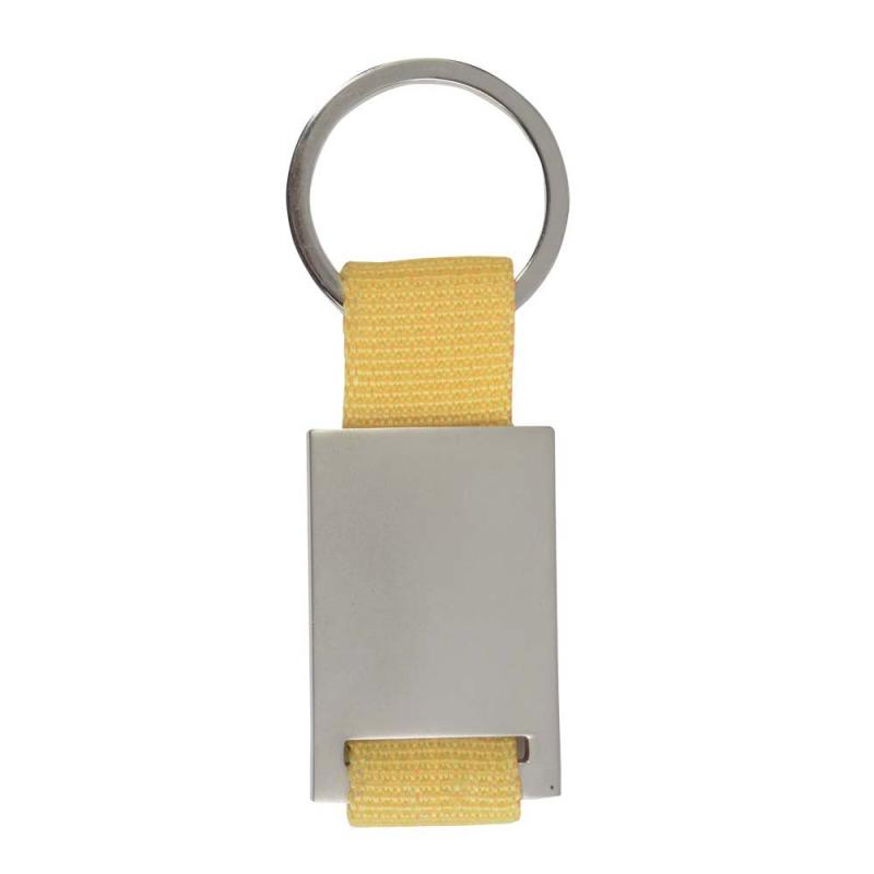 Llavero de metal con tira de nylon