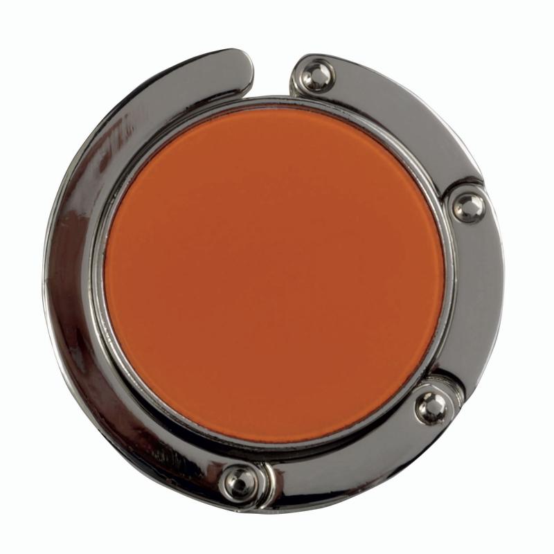 Cuelgabolsos de metal.