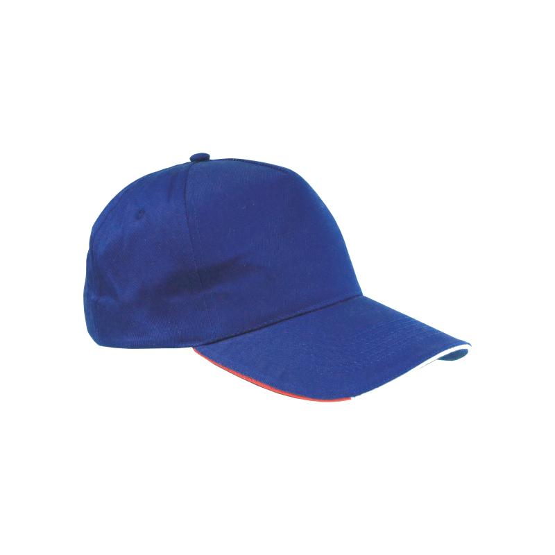 Gorra de 5 paneles de algodón Italia.