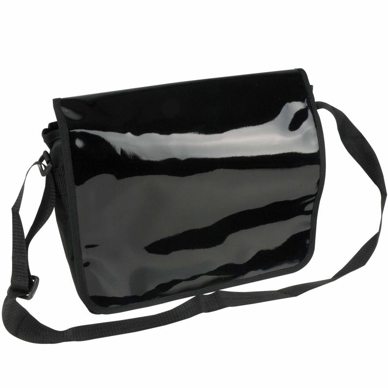 Bolsa portadocumentos con solapa en colores brillantes.