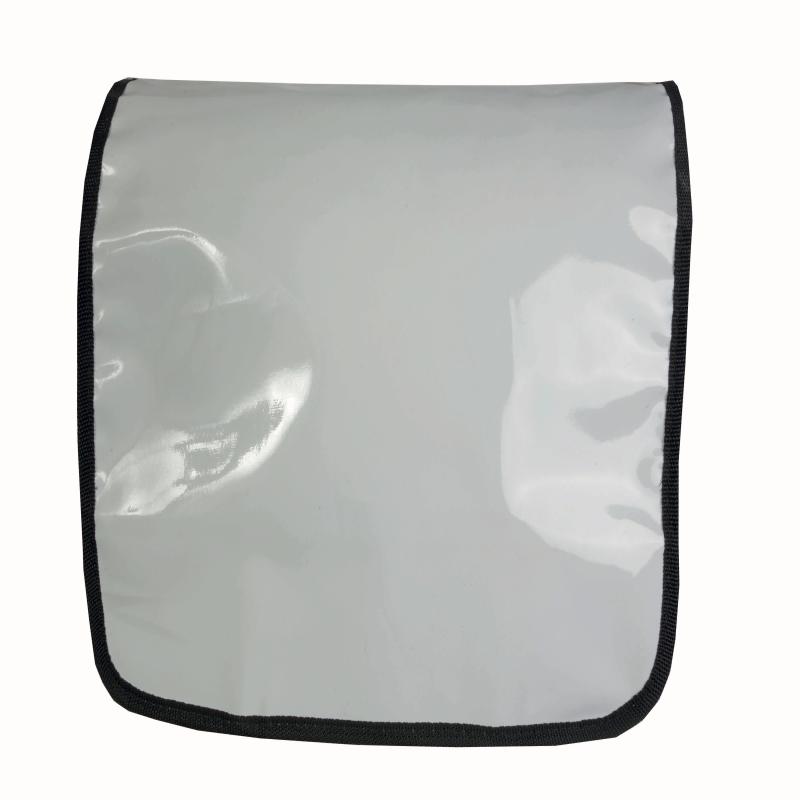 Bolsa portadocumentos con solapa en colores brillantes.