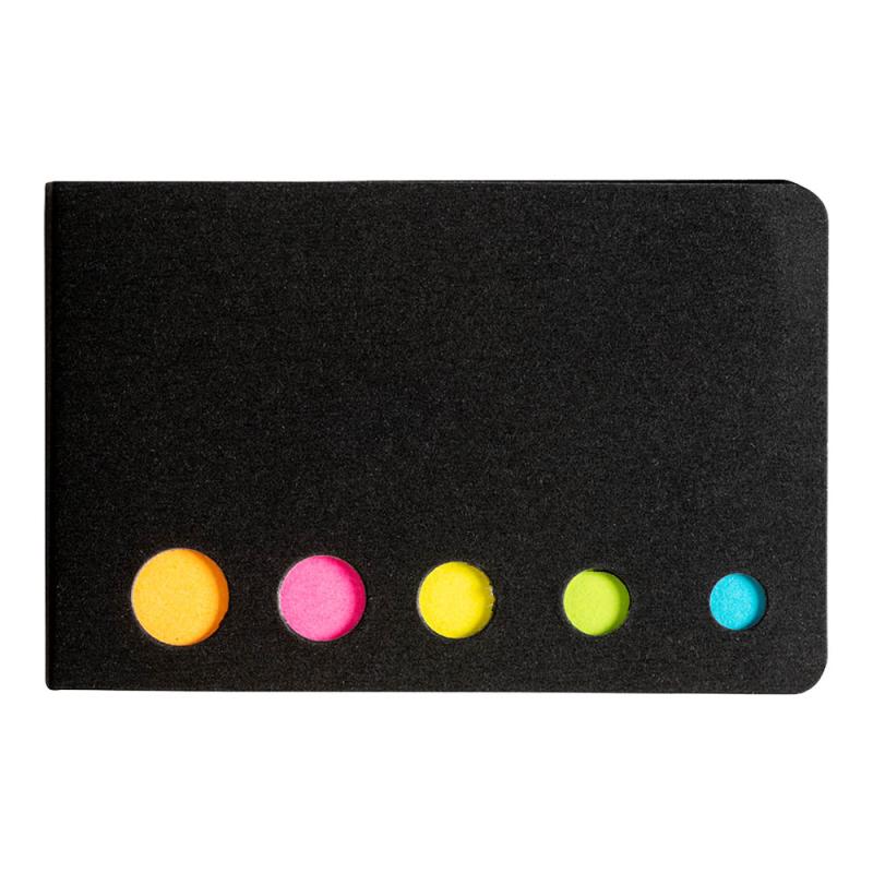 Estuche con 125 tiras adhesivas de papel.