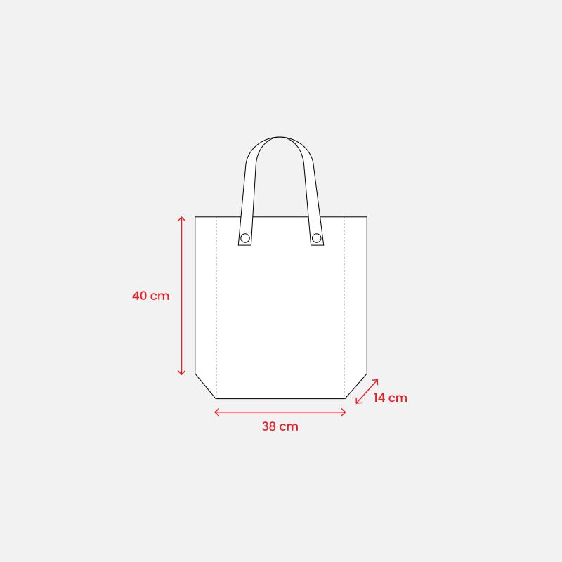 Bolsa plegable de tejido sin tejer.