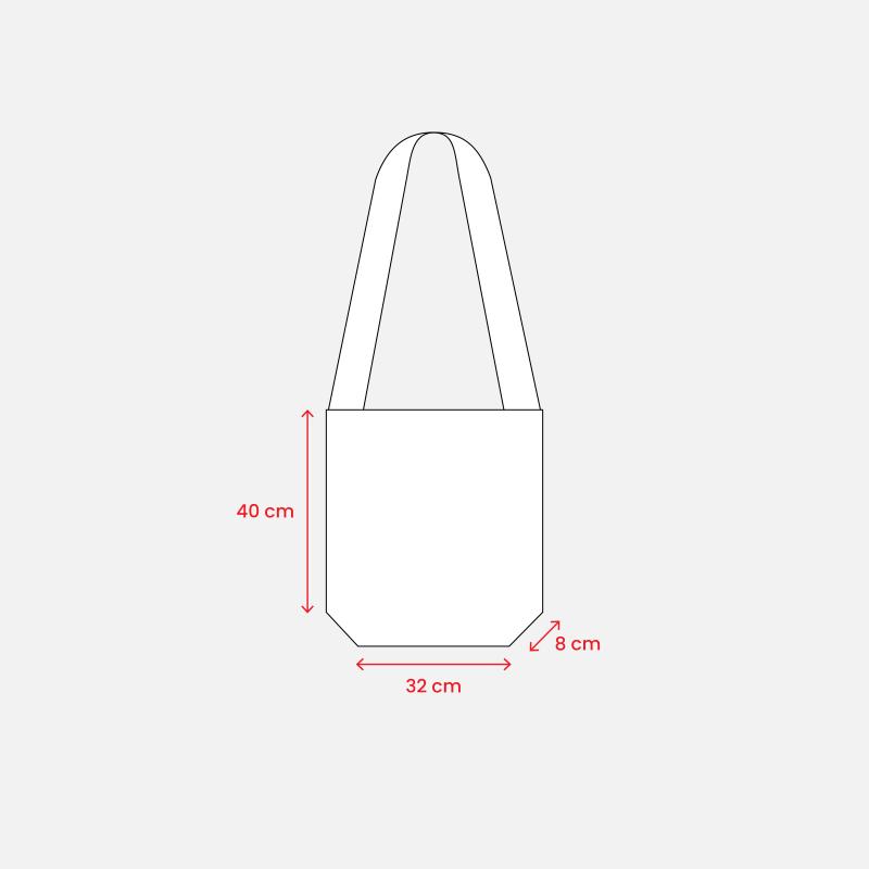 Bolsa bandolera de tejido sin tejer.