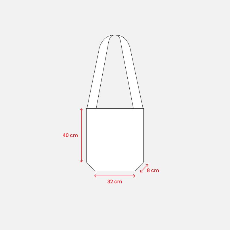 Bolsa bandolera de tejido sin tejer.