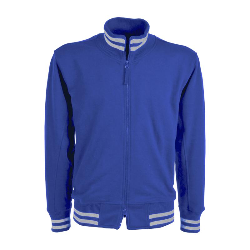 Sudadera con cierre cremallera.