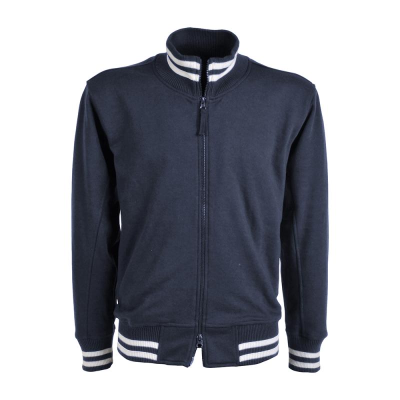 Sudadera con cierre cremallera.