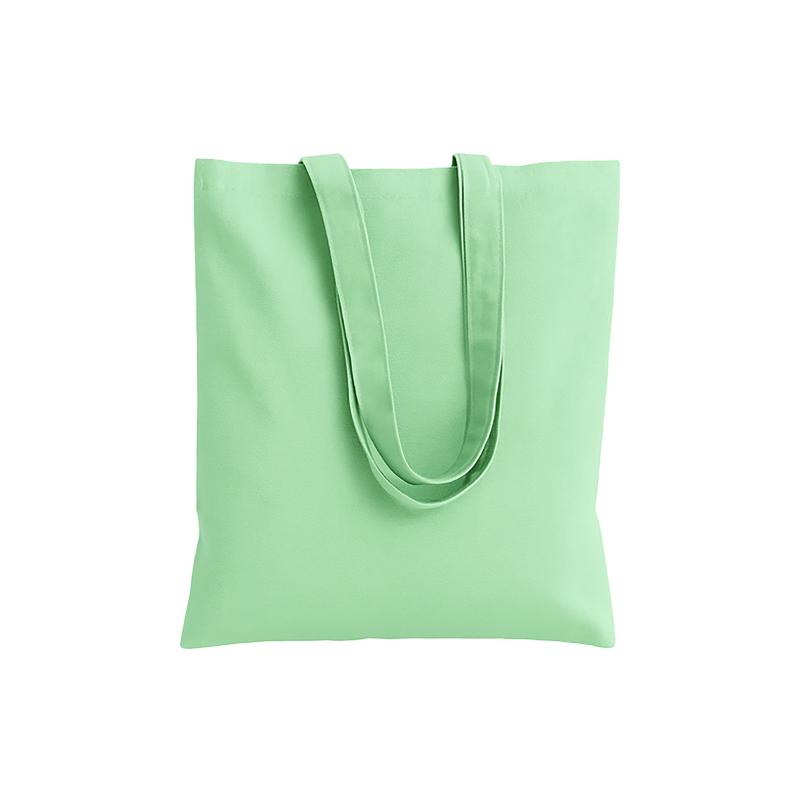 Bolsa de algodón con asas largas.