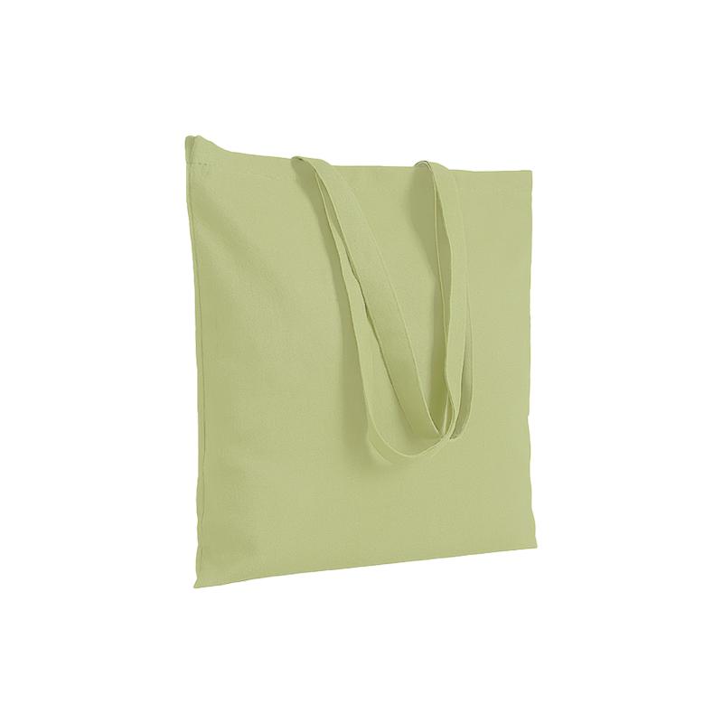 Bolsa de algodón con asas largas.