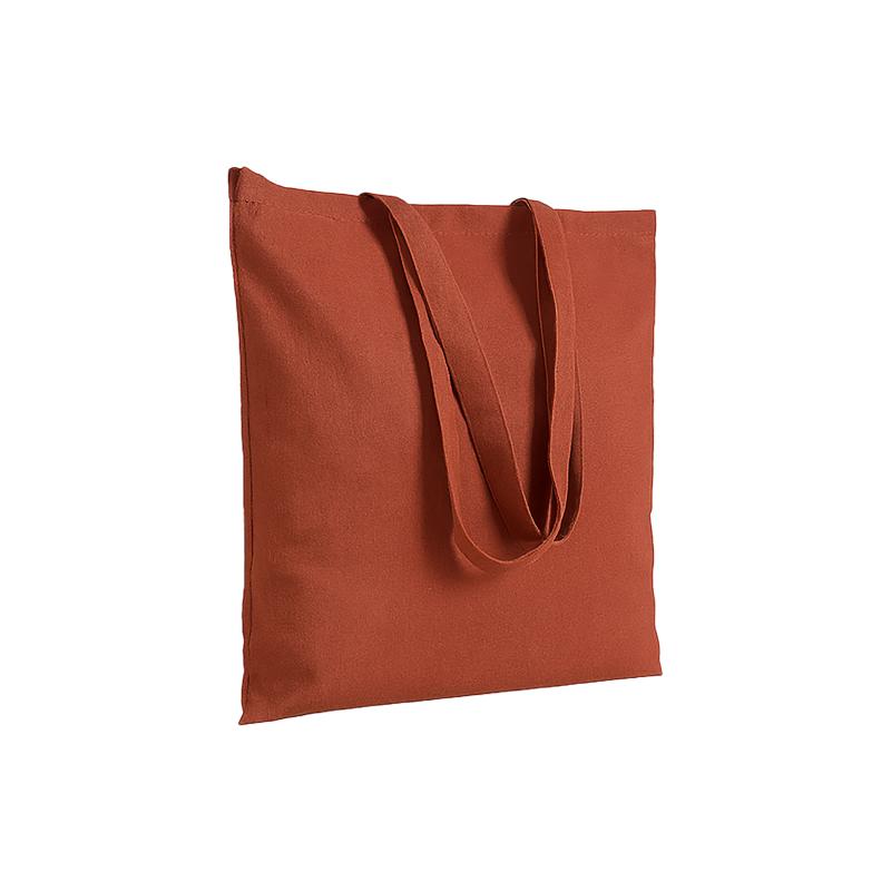 Bolsa de algodón con asas largas.