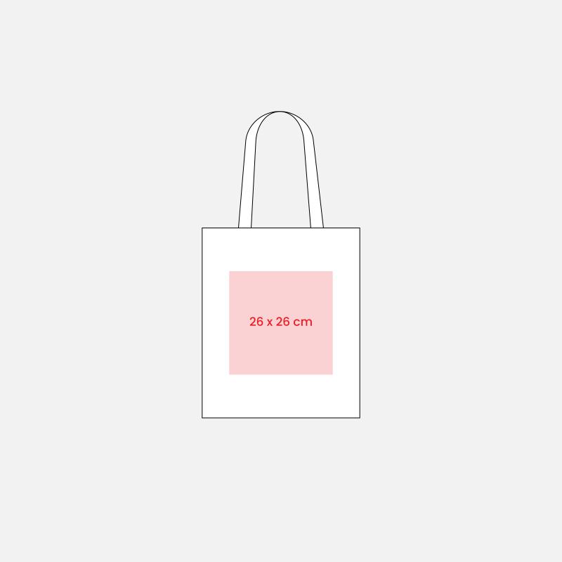 Bolsa de algodón/poliéster de 220 gr/m&sup2; con asas largas