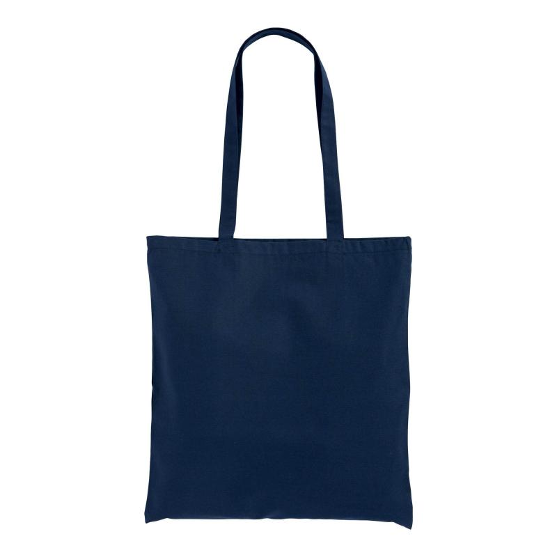 Bolsa de canvas con asas largas.