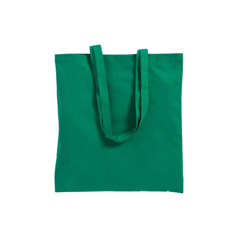 Bolsa de canvas con asas largas.
