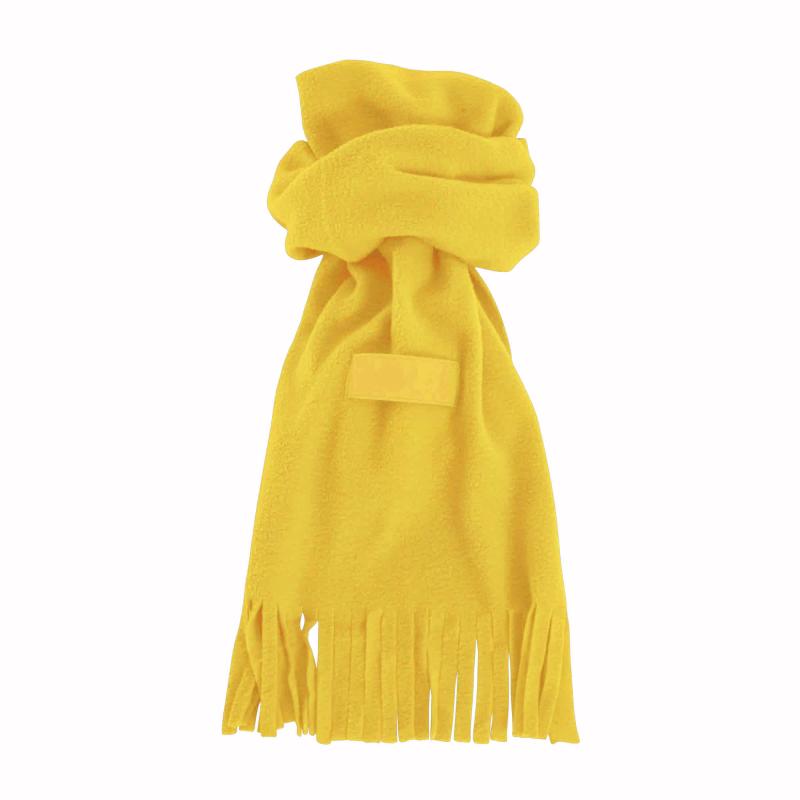 Bufanda de tejido polar con etiqueta