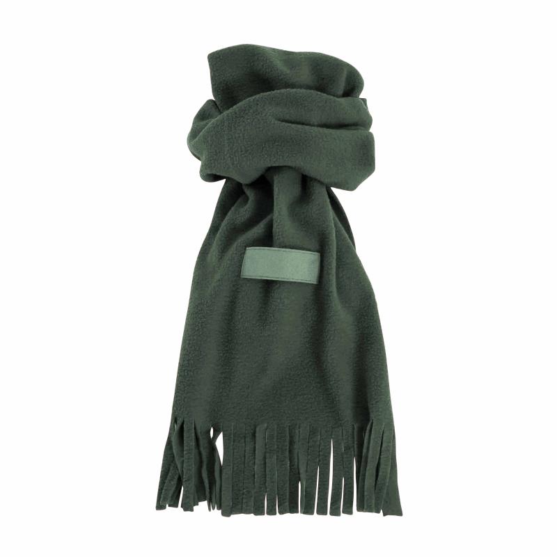 Bufanda de tejido polar con etiqueta