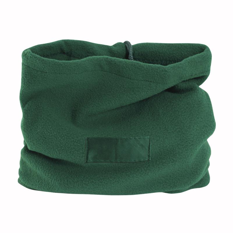 Braga para cuello de tejido polar, transformable en gorra con etiqueta