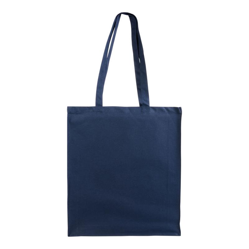 Bolsa shopper de color liso hecha de algodon reciclado de 280 g/m2