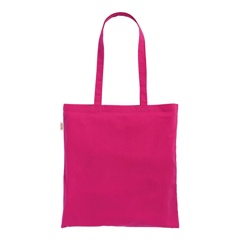 Bolsa shopper lisa de algodón reciclado de 220 g/m2