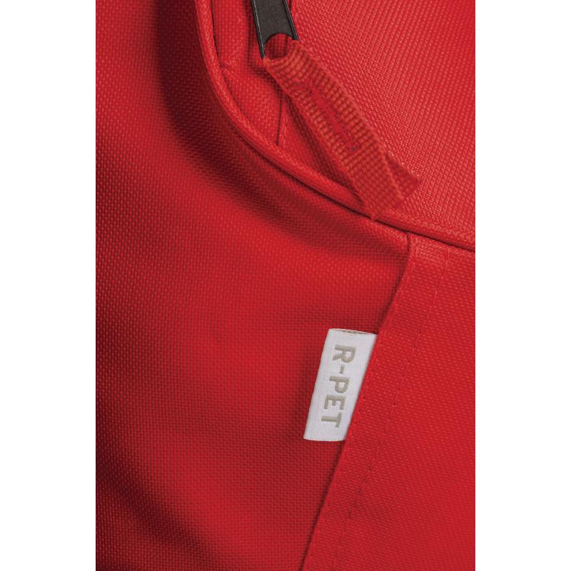 Mochila de poliéster reciclado R-PET con correas ajustables y acolchadas