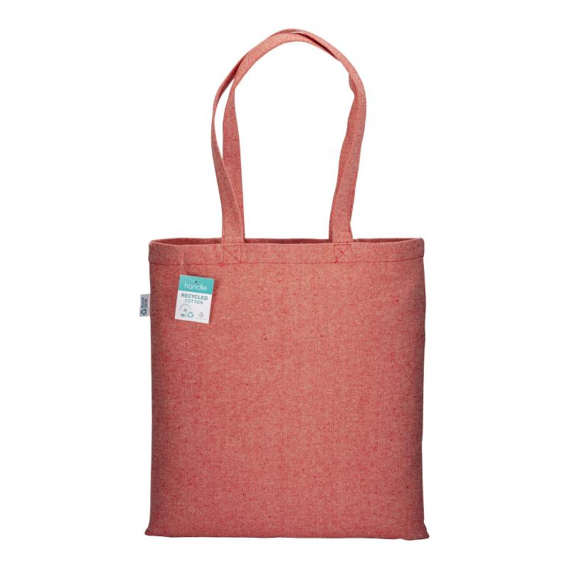 Bolsa de algodón reciclado 280 g/m2, asas largas