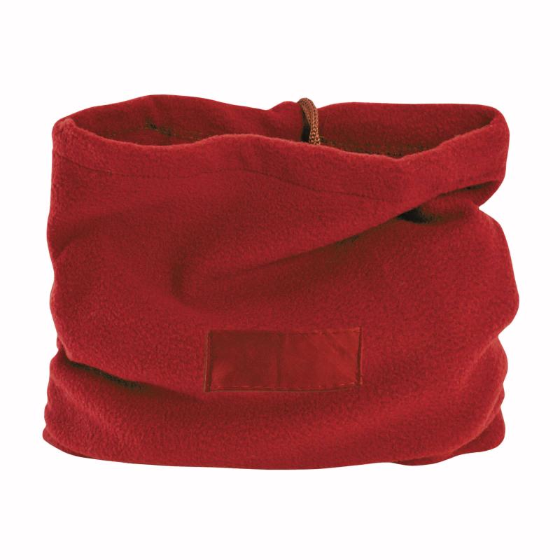 Braga para cuello de tejido polar, transformable en gorra con etiqueta