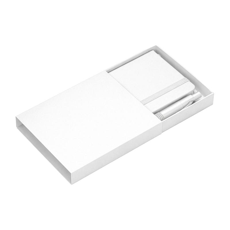 Set de cuaderno con cubierta rigida en PU y mini boligrafo