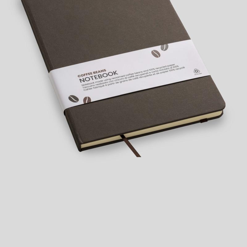 Cuaderno con cubierta de residuos de frutas y cierre elástico