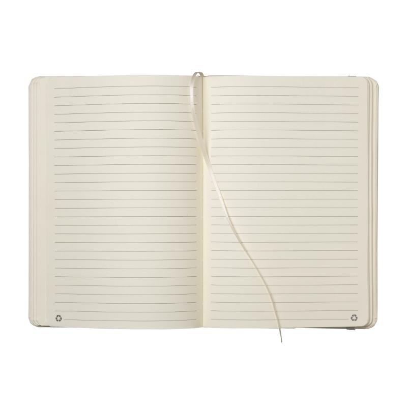 Cuaderno con cubierta de residuos de frutas y cierre elástico