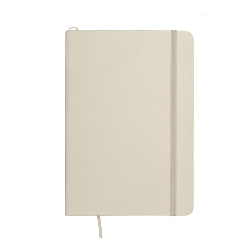 Cuaderno con cubierta de residuos de frutas y cierre elástico