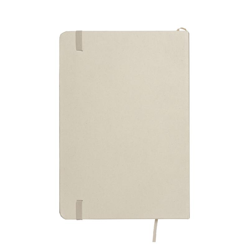 Cuaderno con cubierta de residuos de frutas y cierre elástico