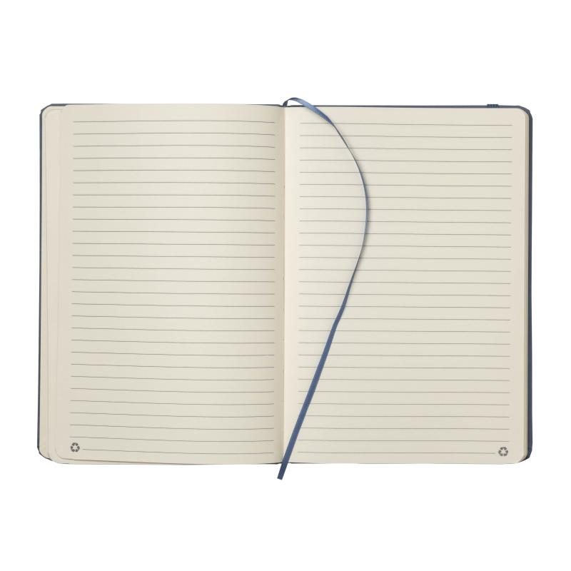 Cuaderno con cubierta de residuos de frutas y cierre elástico