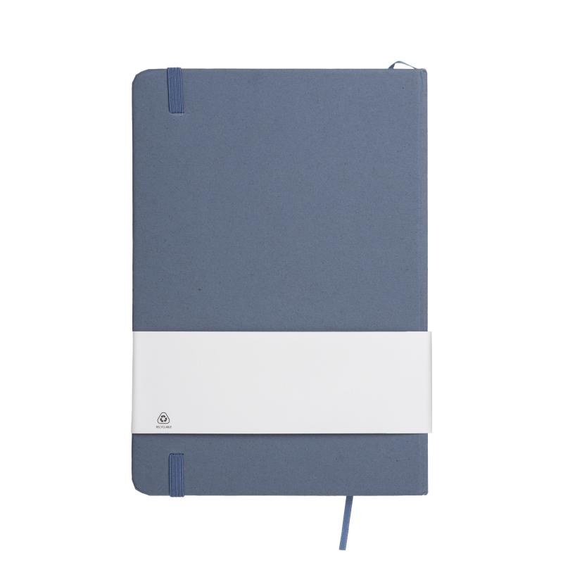 Cuaderno con cubierta de residuos de frutas y cierre elástico