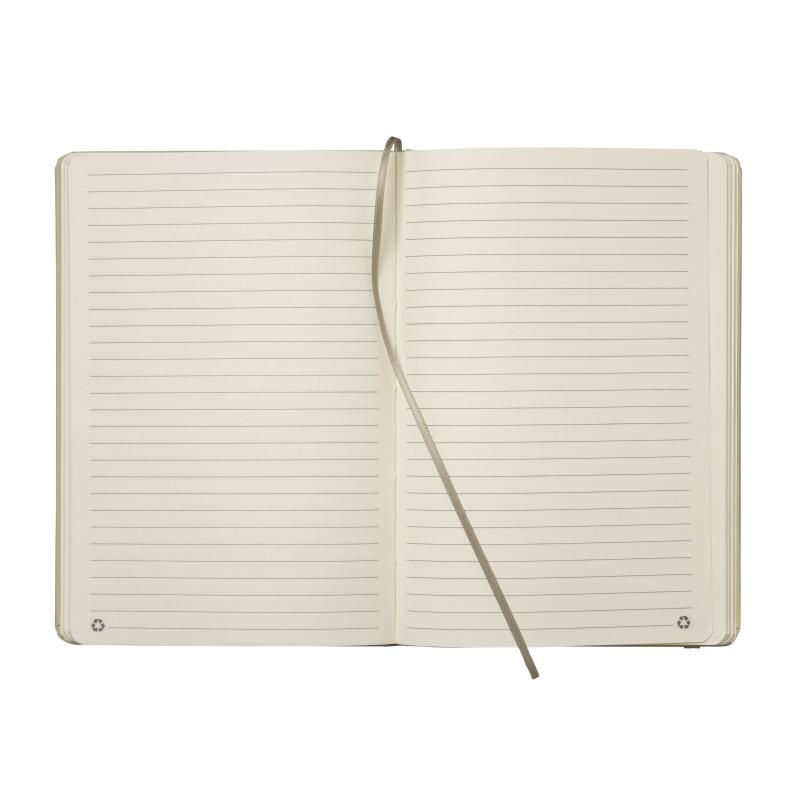 Cuaderno con cubierta de residuos de frutas y cierre elástico