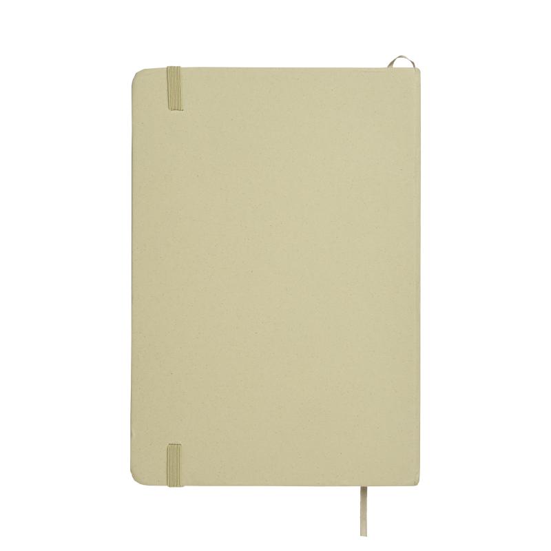 Cuaderno con cubierta de residuos de frutas y cierre elástico