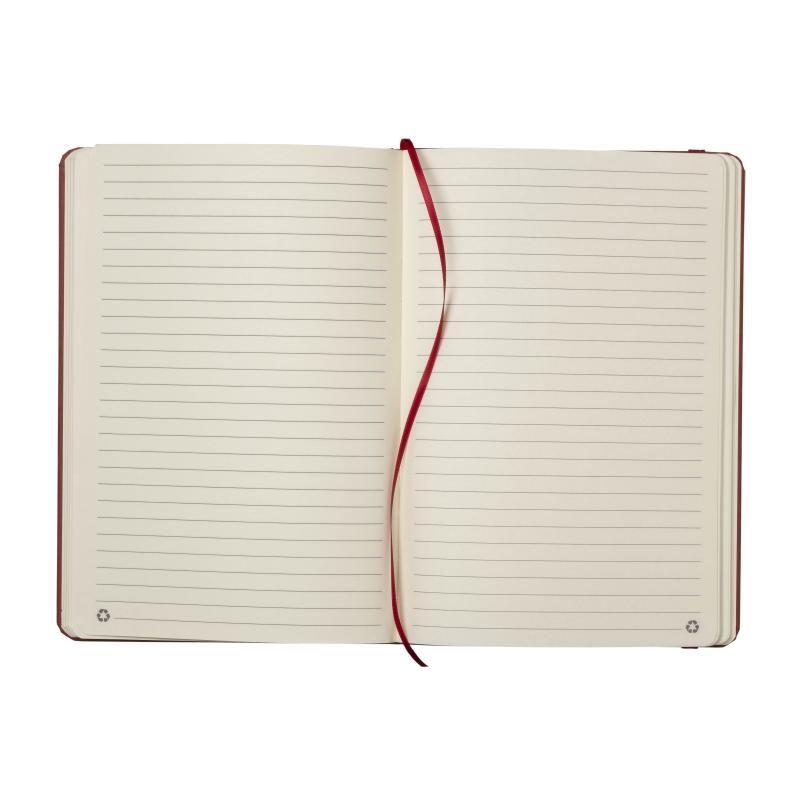 Cuaderno con cubierta de residuos de frutas y cierre elástico