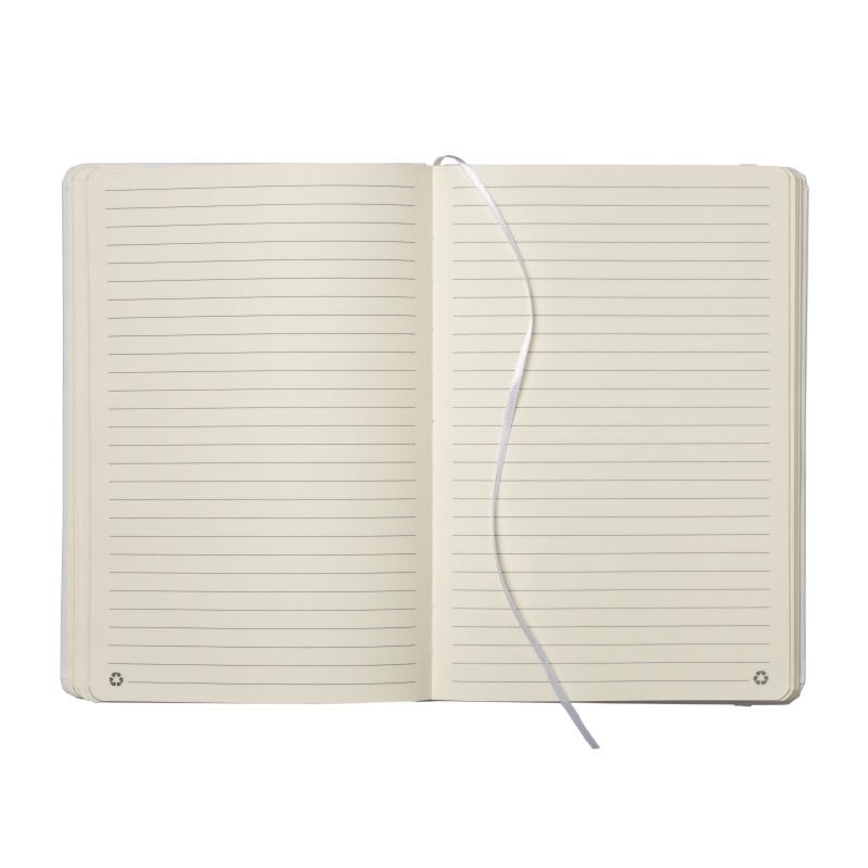 Cuaderno con cubierta de residuos de frutas y cierre elástico