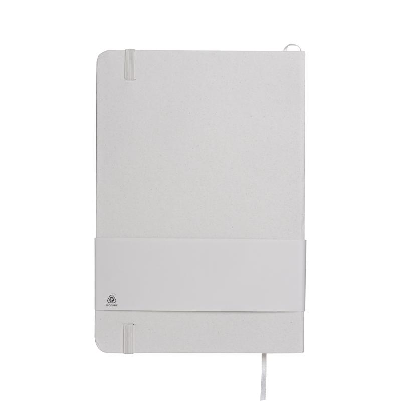 Cuaderno con cubierta de residuos de frutas y cierre elástico