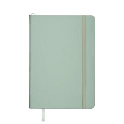Cuaderno con tapa de PU en colores pastel y cierre elástico