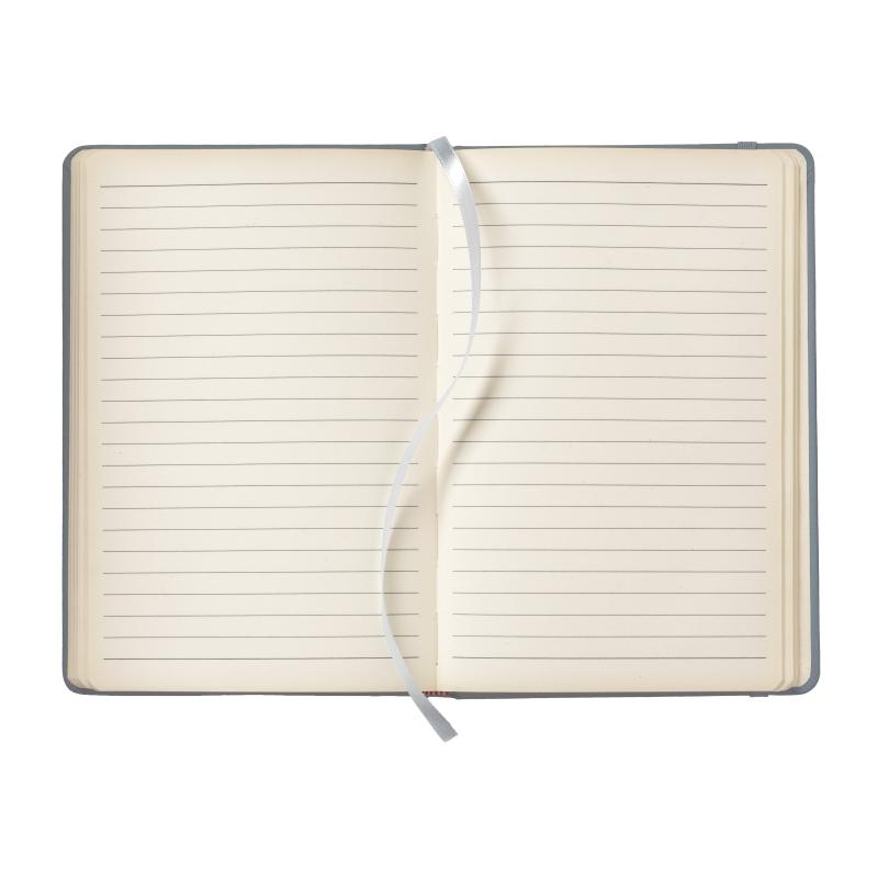 Cuaderno con tapa de PU en colores pastel y cierre elástico