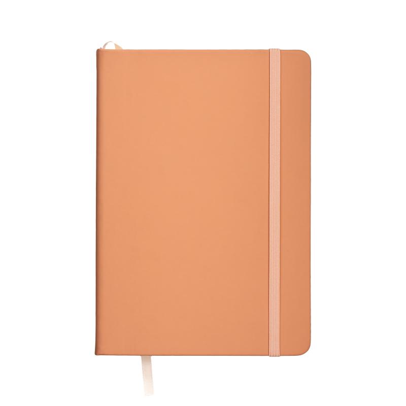 Cuaderno con tapa de PU en colores pastel y cierre elástico