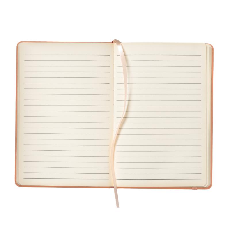 Cuaderno con tapa de PU en colores pastel y cierre elástico