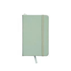 Cuaderno con tapa de PU en colores pastel y cierre elástico