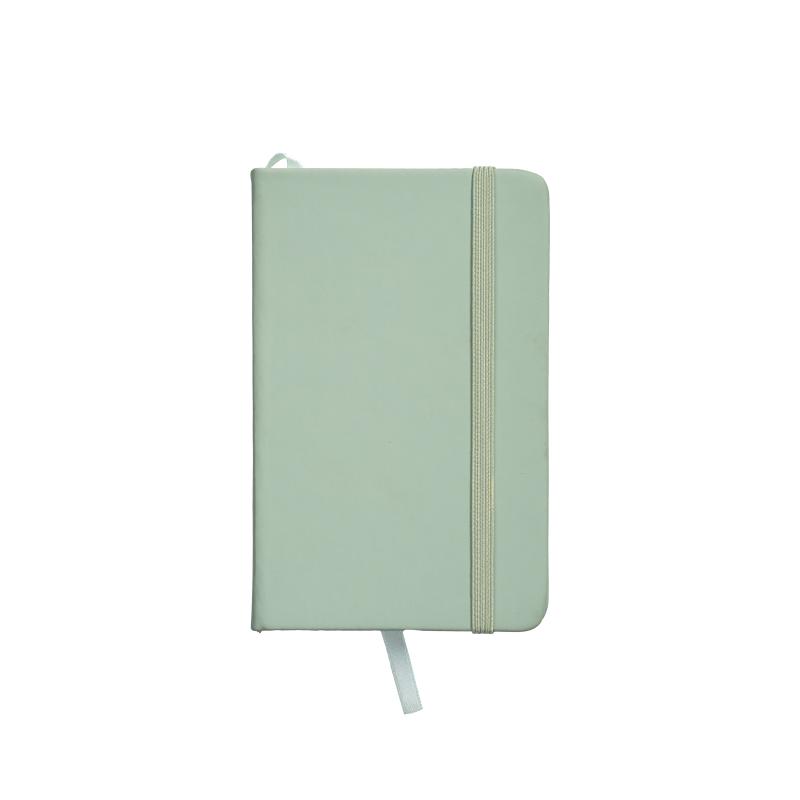 Cuaderno con tapa de PU en colores pastel y cierre elástico