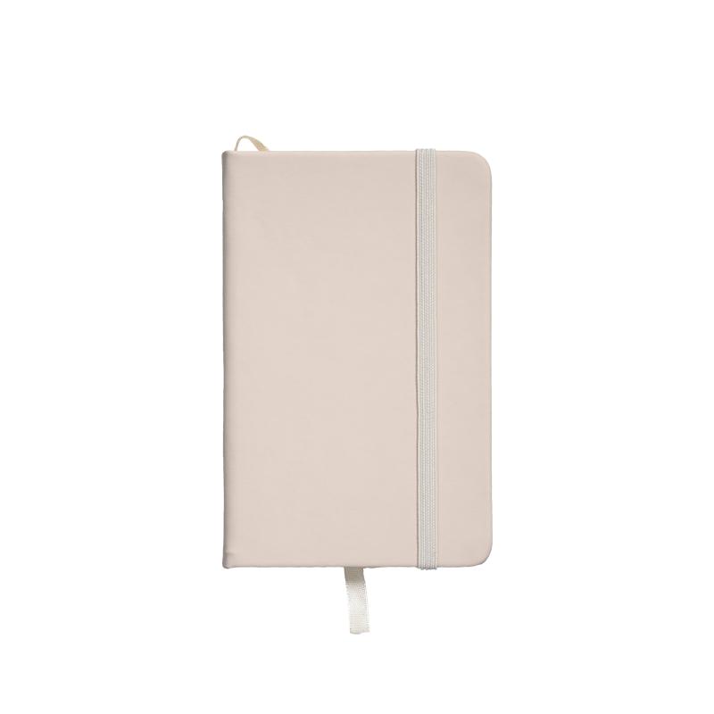 Cuaderno con tapa de PU en colores pastel y cierre elástico
