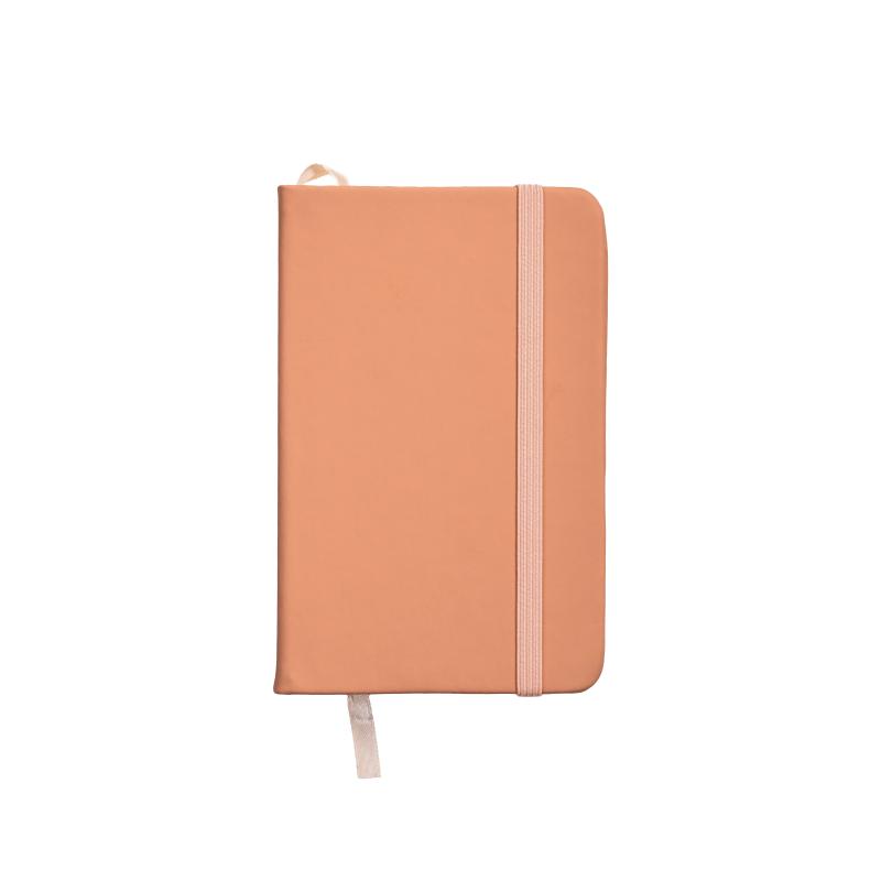Cuaderno con tapa de PU en colores pastel y cierre elástico