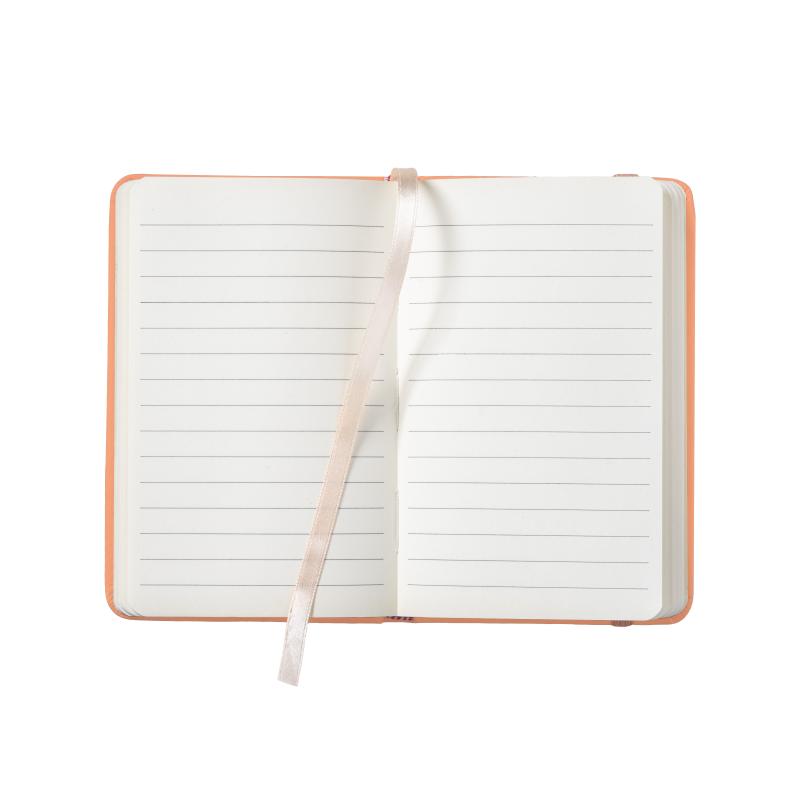 Cuaderno con tapa de PU en colores pastel y cierre elástico