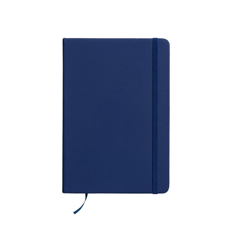 Cuaderno con tapa de PU reciclado y hojas rayadas (80 páginas).