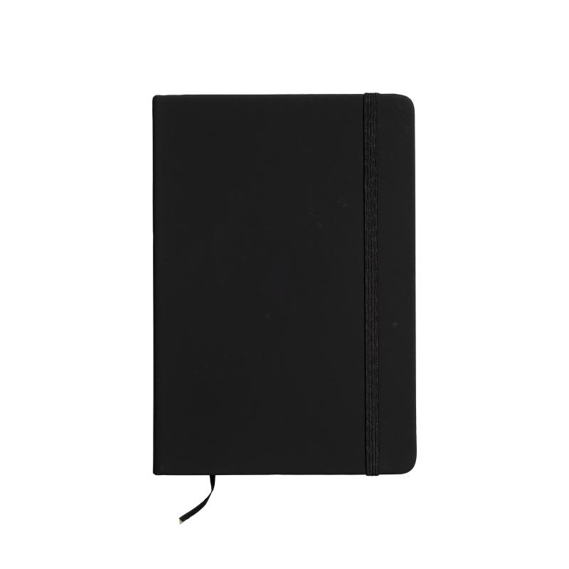 Cuaderno con tapa de PU reciclado y hojas rayadas (80 páginas).