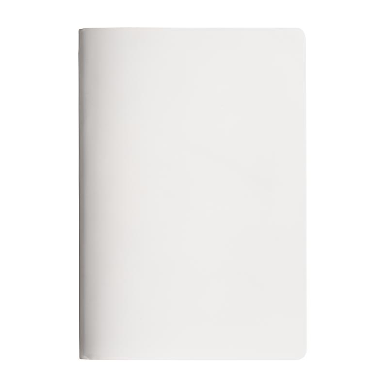 Libreta de papel piedra, hojas rayadas en blanco, 64 páginas, 14,5x21 cm